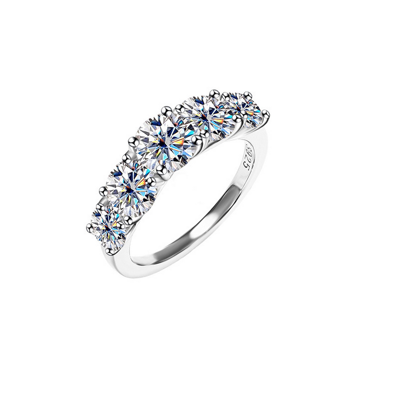 moissanite diamond ring